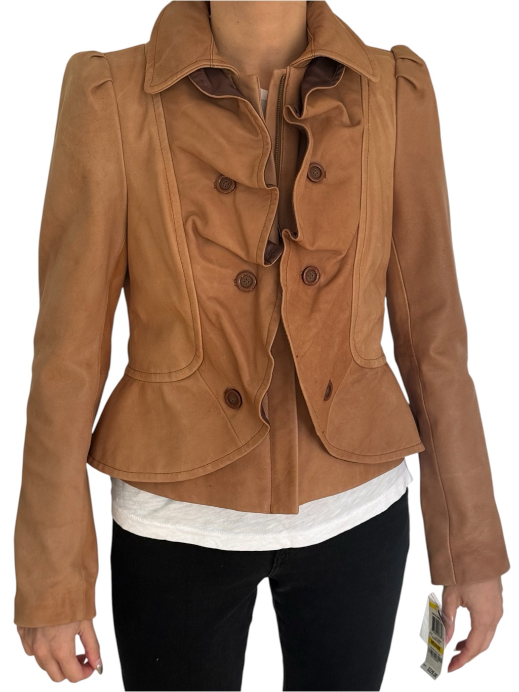 Inc International Concepts Genuine Leather Jacket Size Medium Nwt